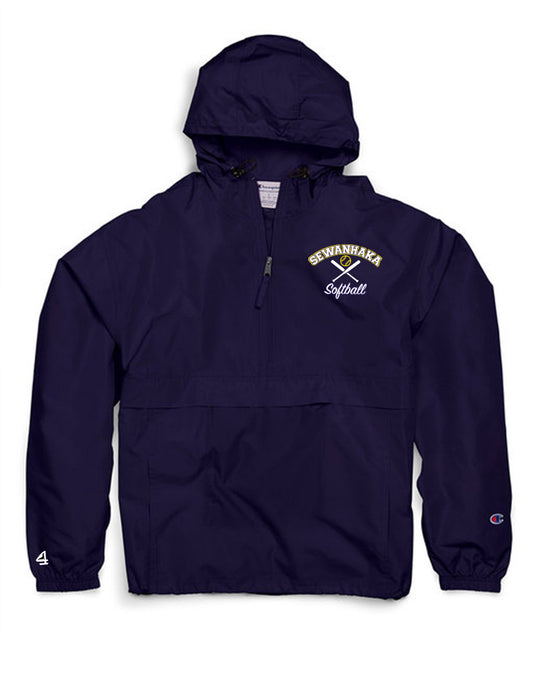 Sewanhaka Softball Packable Anorak 1/4 Zip Windbreaker