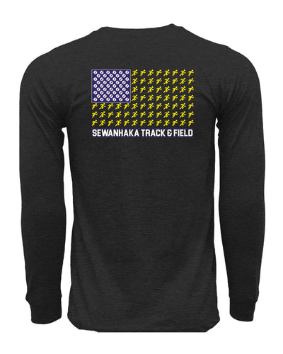 Sewanhaka Track & Field Long Sleeve FLAG Tee