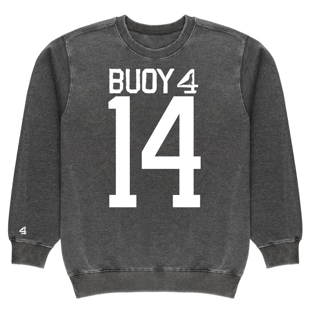Buoy 4 Atheltics Football #14 Vintage Crewneck