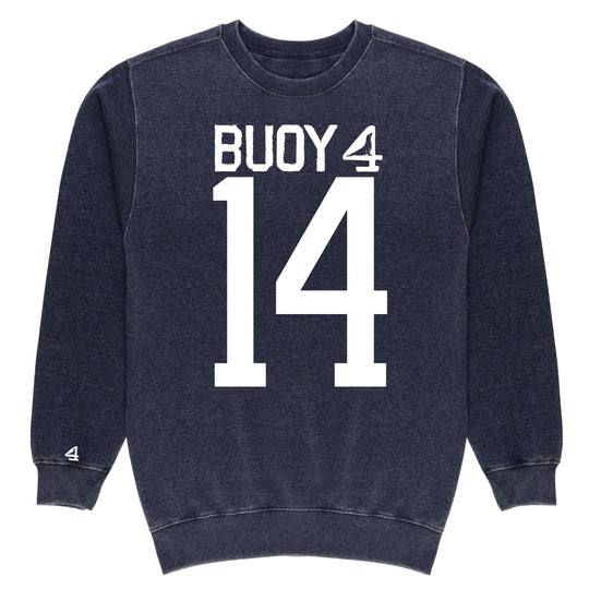 Buoy 4 Atheltics Football #14 Vintage Crewneck