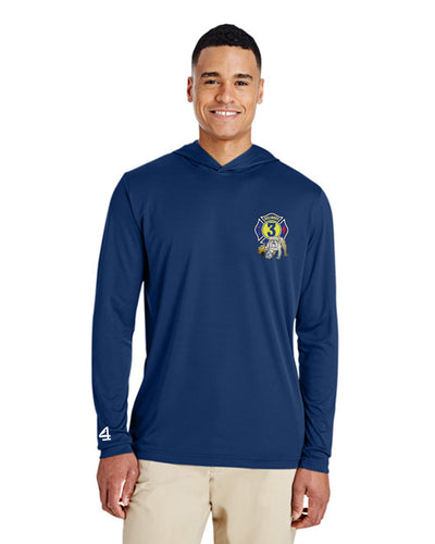 RVCFD Hooded Performance Long Sleeve Tee-ADULT