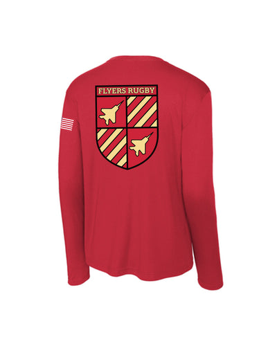 8 Flyers Rugby Performance Long Sleeve Shield Tee