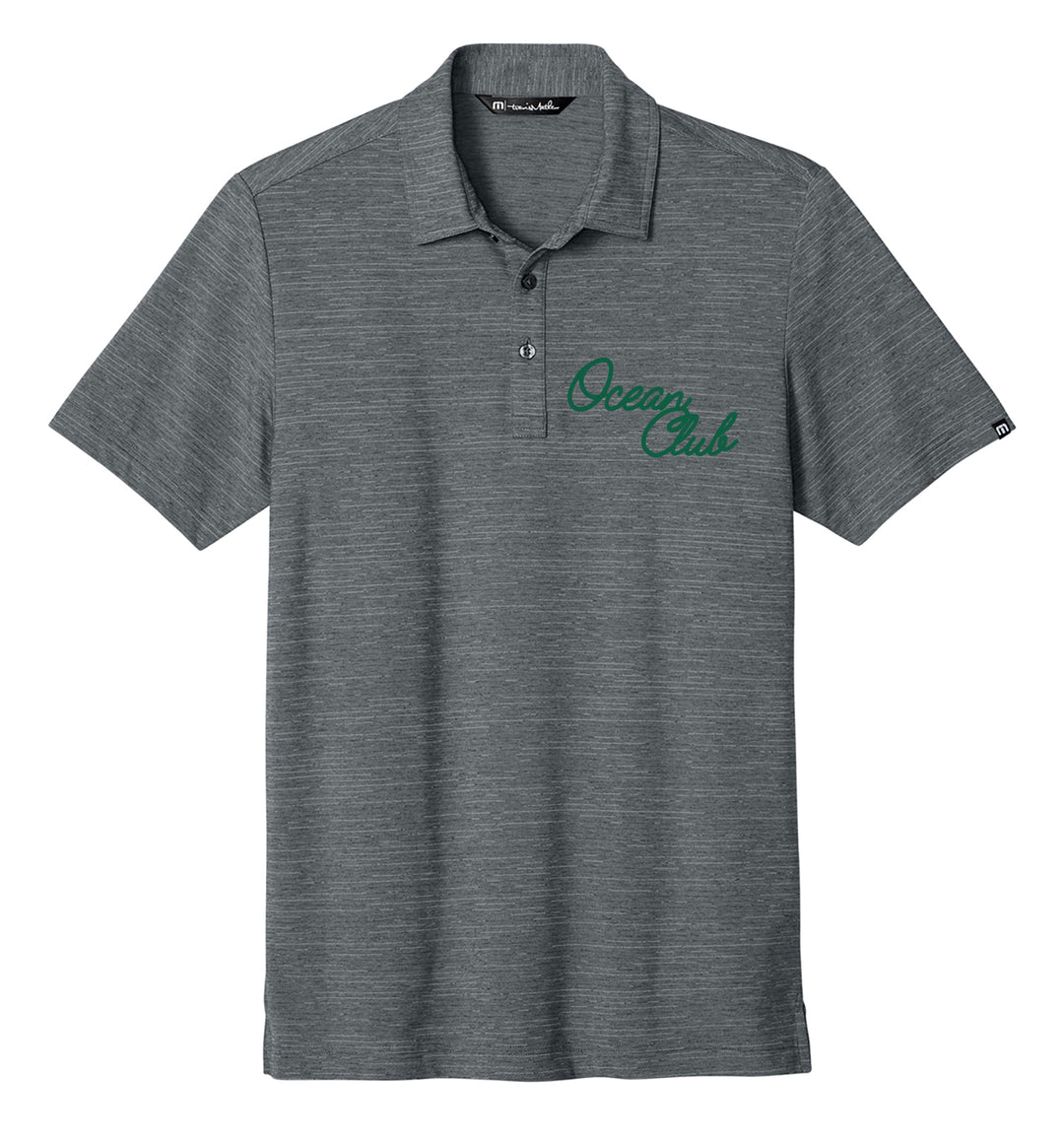 The Ocean Club Script  Printed Travis Mathew Polo