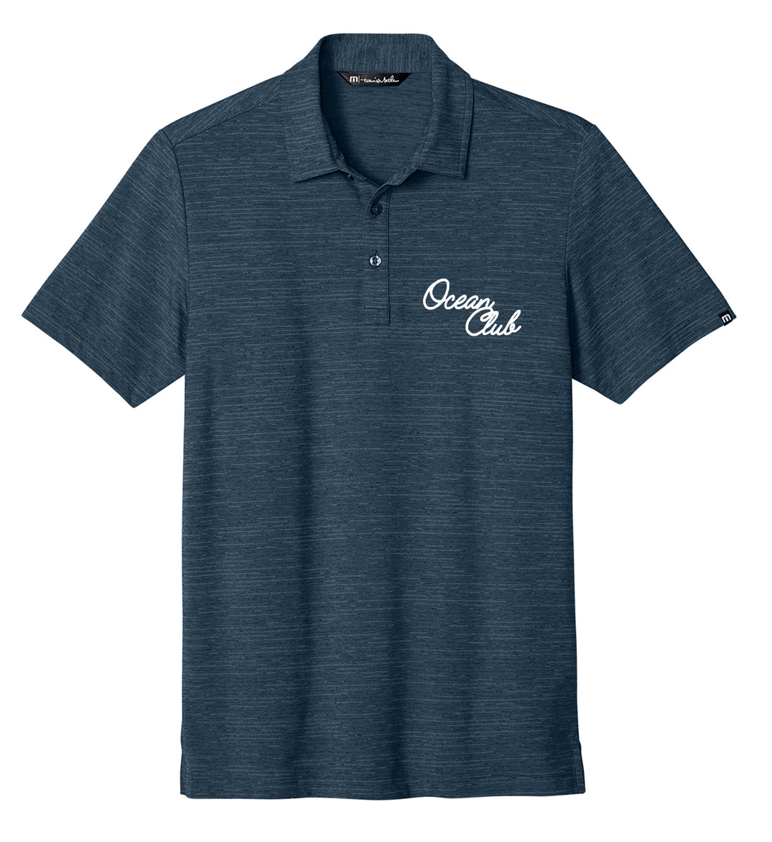 The Ocean Club Script  Printed Travis Mathew Polo