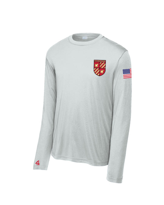 9 Flyers Rugby Performance Long Sleeve Logo Tee