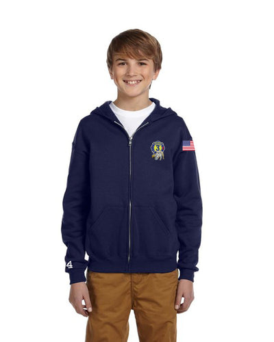 RVCFD Probie Full Zip Hoodie-YOUTH