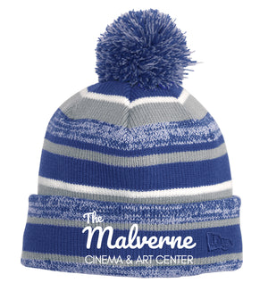 The Malverne Cinema & Art Center Embroidered Pom Pom Beanie