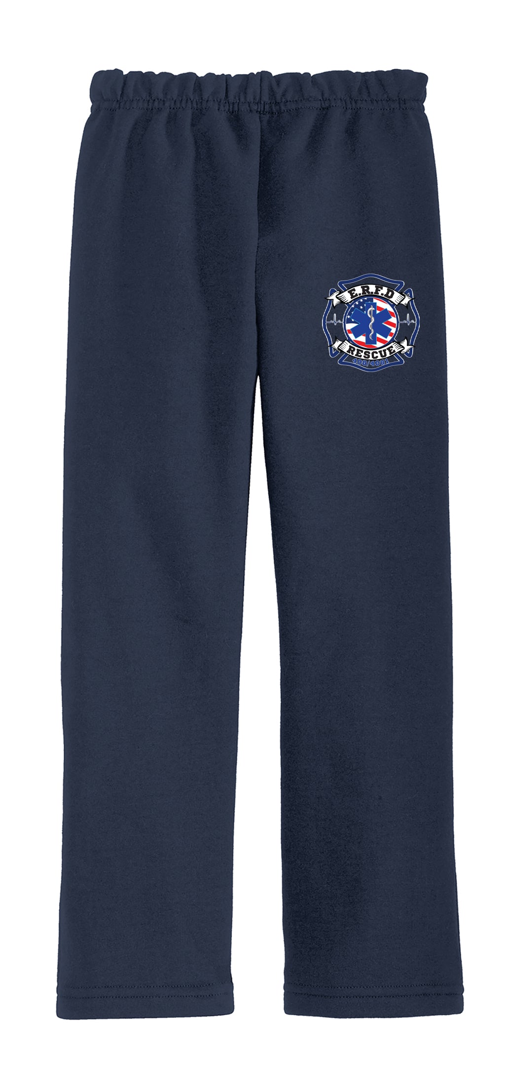 E.R.F.D. RESCUE OPEN BOTTOM SWEATPANTS