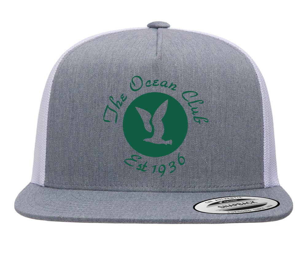 The Ocean Club PRINTED Classic Five Panel Trucker Cap