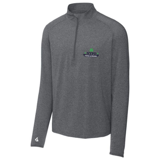 NYPD PIPES AND DRUMS Embroidered 1/4 zip