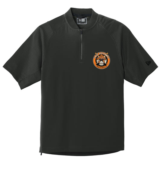 EAST ROCKAWAY BASEBALL Embroidered New Era® Cage Short Sleeve 1/4-Zip Jacket