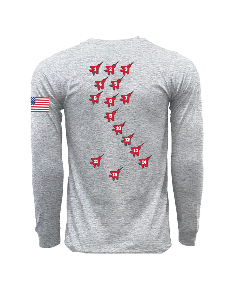 11 Flyers Rugby Battalion Crest Long Sleeve Tees