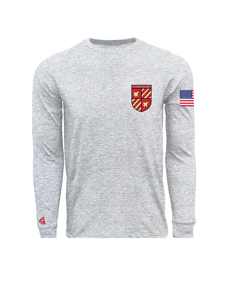 11 Flyers Rugby Battalion Crest Long Sleeve Tees