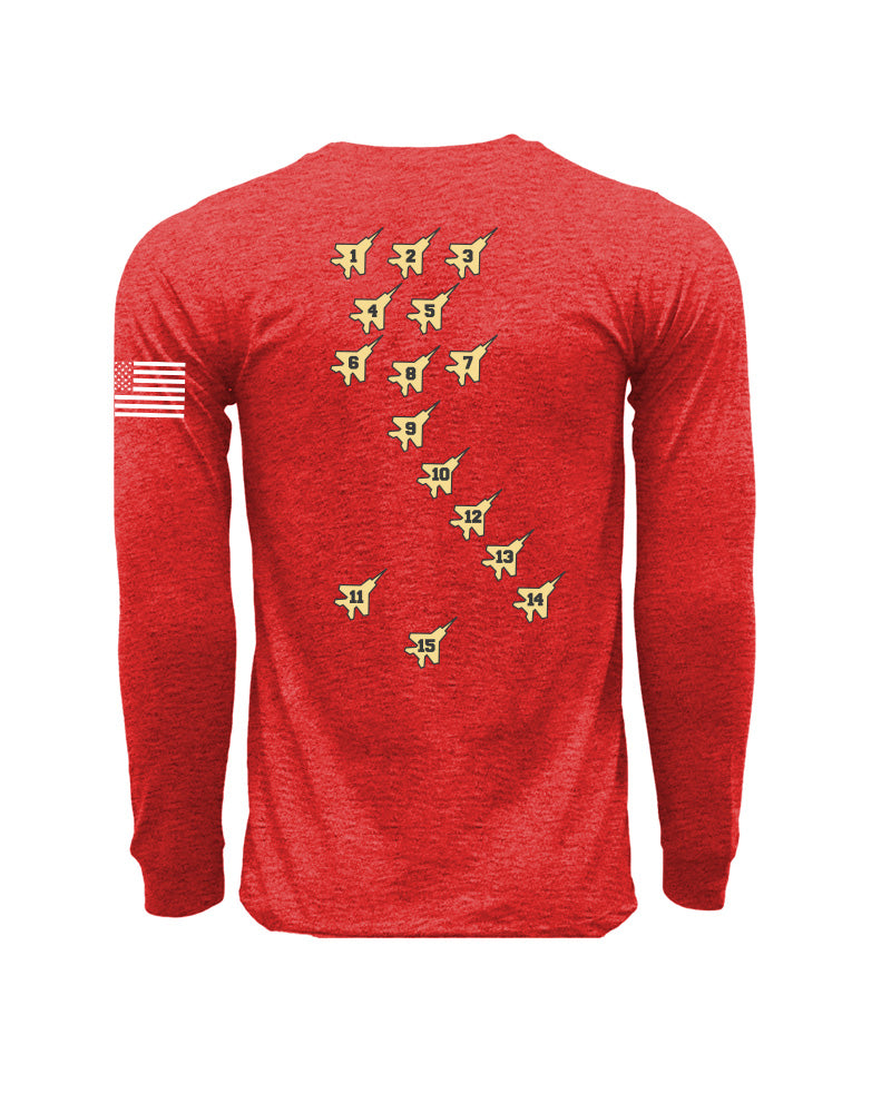 11 Flyers Rugby Battalion Crest Long Sleeve Tees