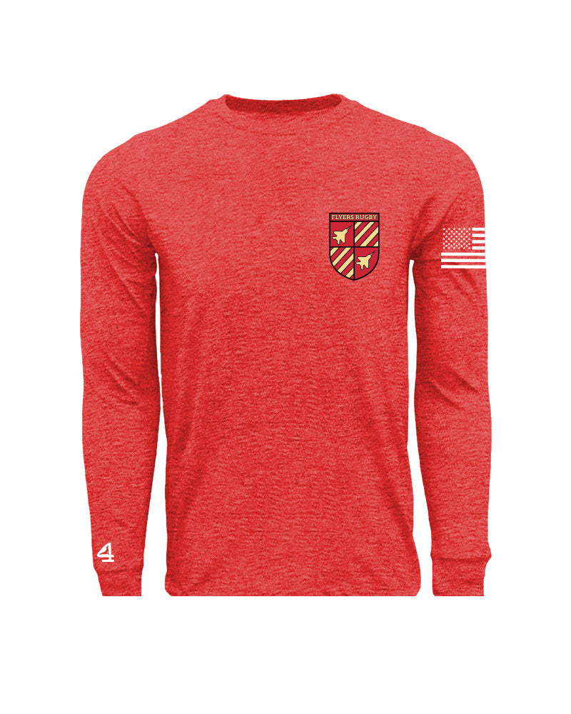 11 Flyers Rugby Battalion Crest Long Sleeve Tees