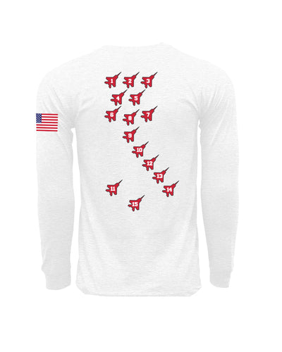 11 Flyers Rugby Battalion Crest Long Sleeve Tees