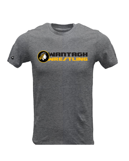 Wantagh Wrestling Heather Grey Short Sleeve Match Day T Shirt