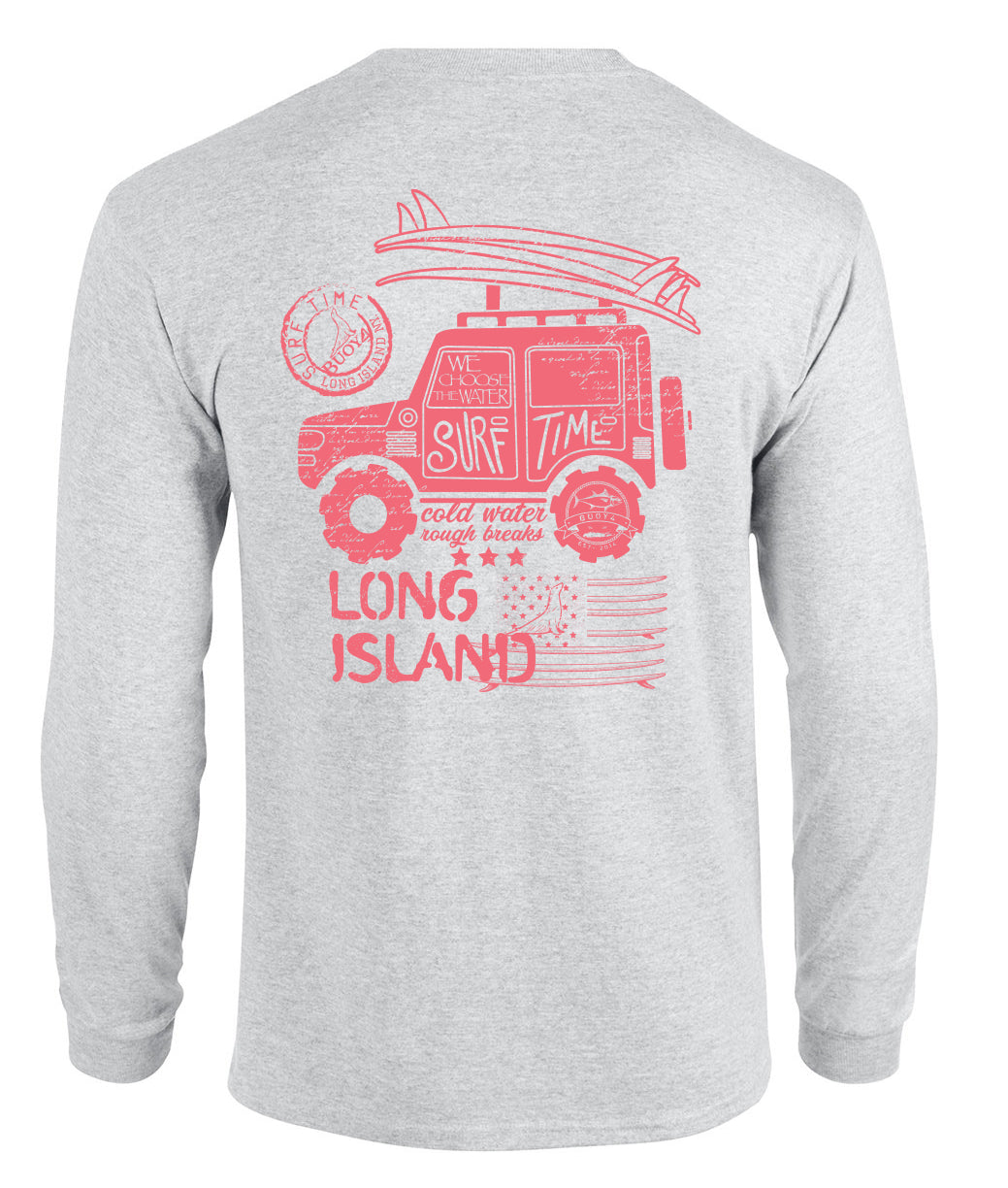 Buoy 4 Long Island Surf Long Sleeve Graphic Tee