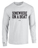 Buoy4 Somewhere on a Boat Long Sleeve Graphic Tee