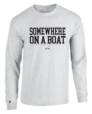 Buoy4 Somewhere on a Boat Long Sleeve Graphic Tee