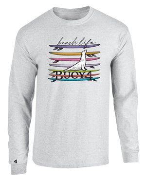 Buoy4 Beach Life Long Sleeve Graphic Tee
