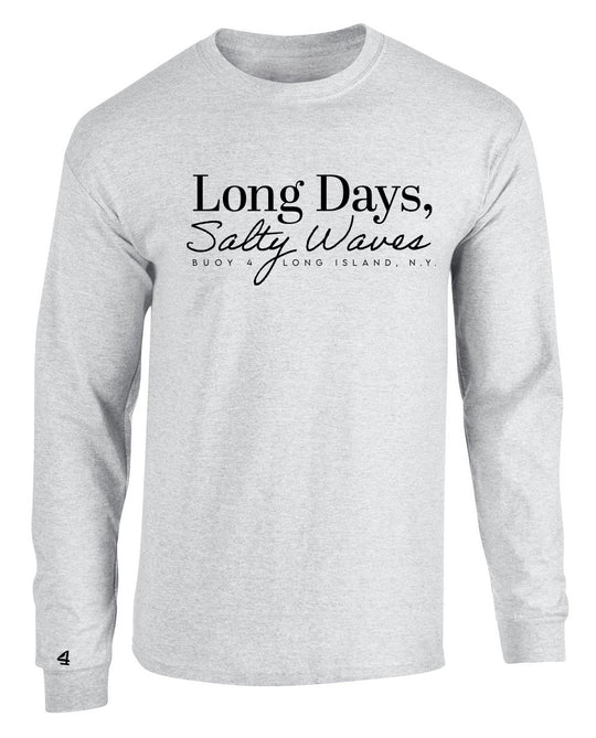 Buoy 4 Long Days Salty Waves Long Sleeve Graphic Tee