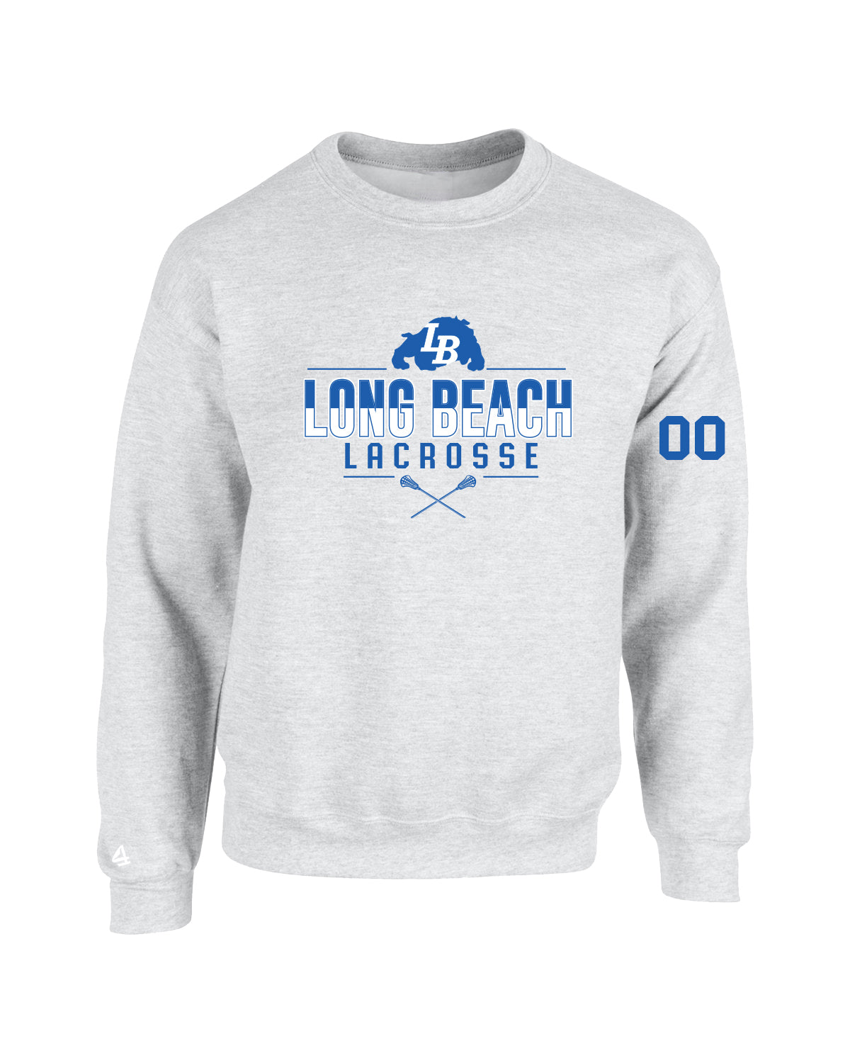 Long Beach High School Lacrosse Crewneck Sweatshirt