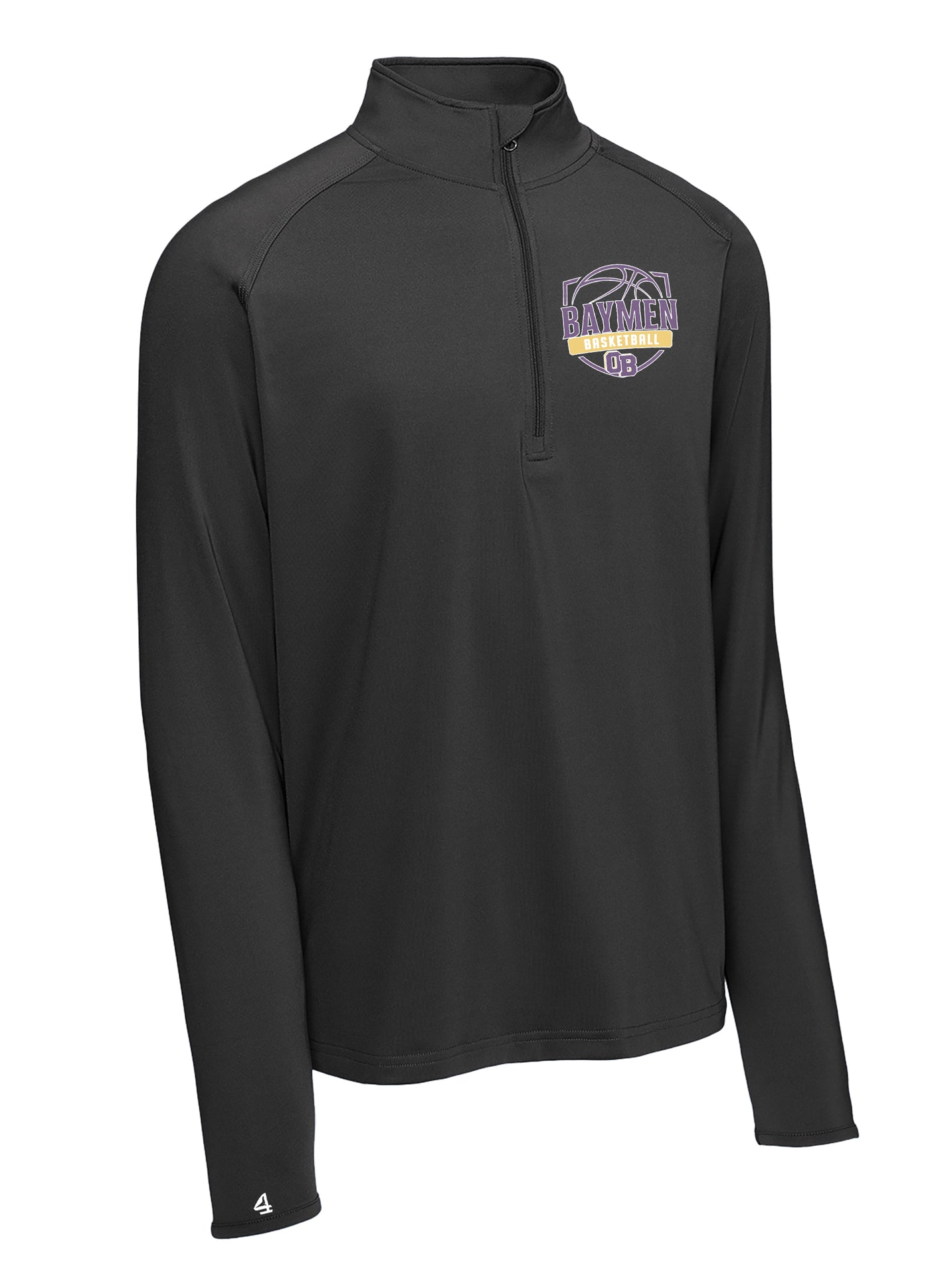 Baymen Girls Basketball Embroidered Long Sleeve 1/4 Zip