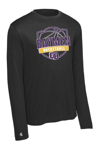 Baymen Girls Basketball Long Sleeve Performance T-shirt