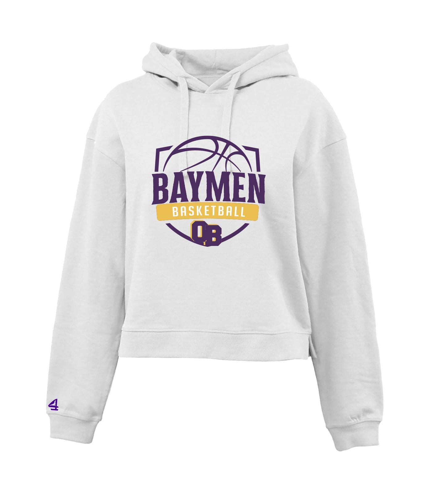 Baymen Girls Basketball Cropped Hoodie