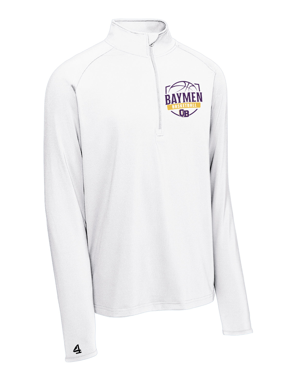 Baymen Girls Basketball Embroidered Long Sleeve 1/4 Zip