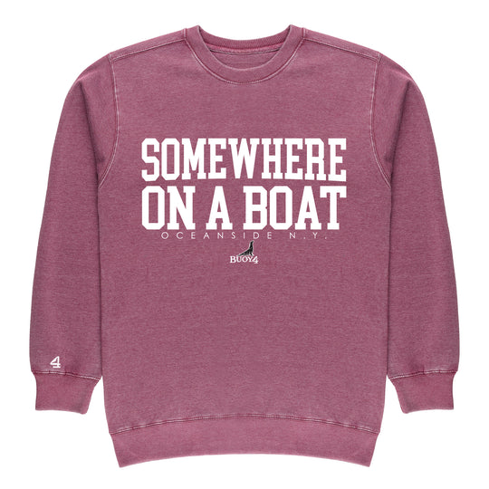 Buoy 4 somewhere on a boat Vintage Crewneck