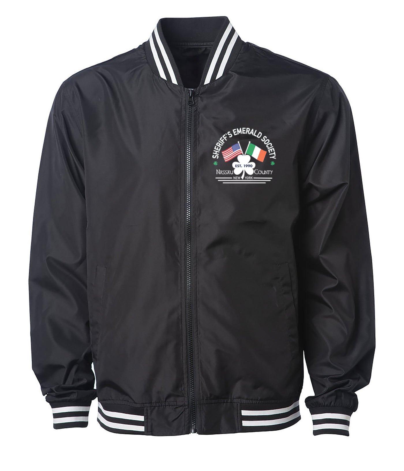 NASSAU COUNTY SHERIFF'S EMERALD SOCIETY Lightweight Bomber Jacket