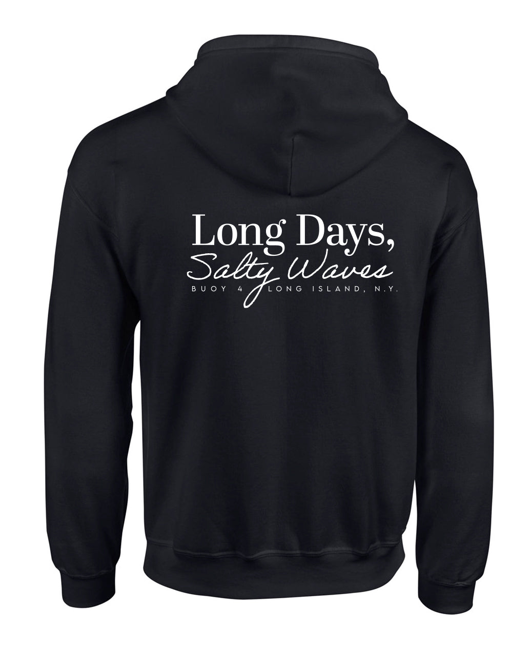 Buoy 4 Long days Salty Waves Full Zip Hoodie