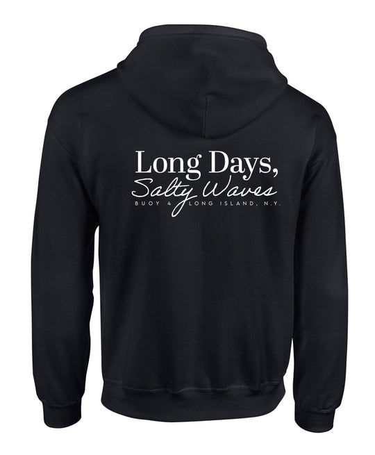 Buoy 4 Long days Salty Waves Full Zip Hoodie