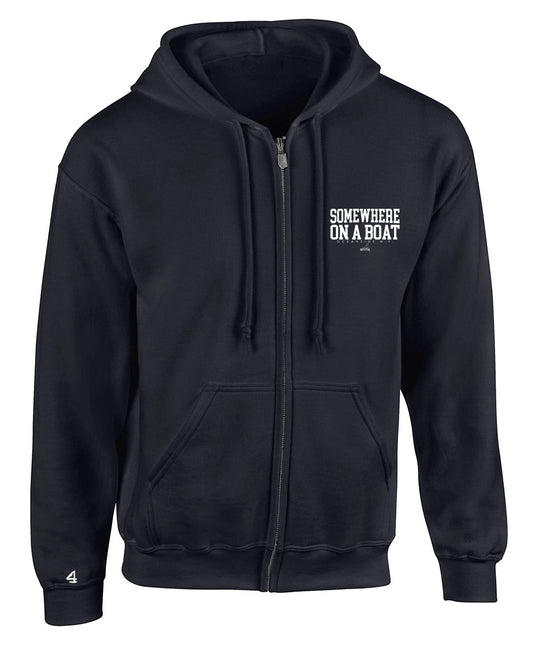 Buoy 4 Somewhere on a Boat Full Zip Hoodie