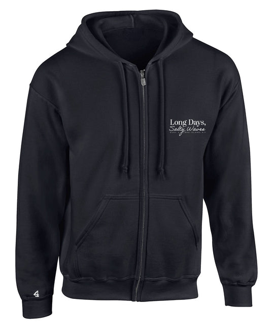 Buoy 4 Long days Salty Waves Full Zip Hoodie