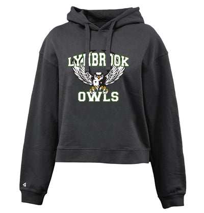 Lynbrook North Owl Pride Cropped Fleece Hoodie