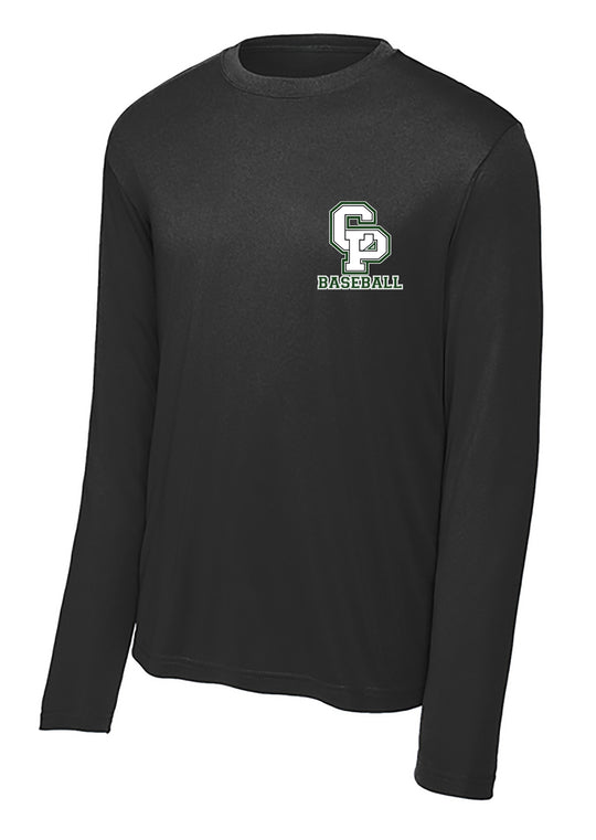 CARLE PLACE BASEBALL Performance Long Sleeve  Tee