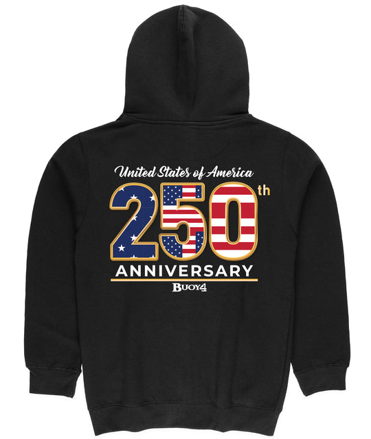 BUOY 4 250 YEARS USA FULL ZIP HOODIE