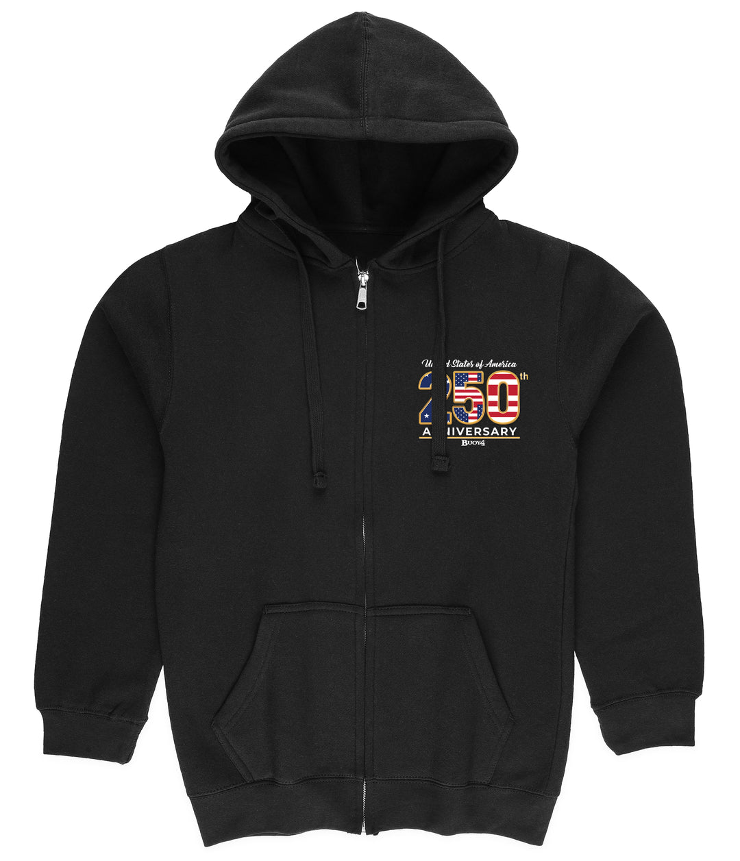 BUOY 4 250 YEARS USA FULL ZIP HOODIE