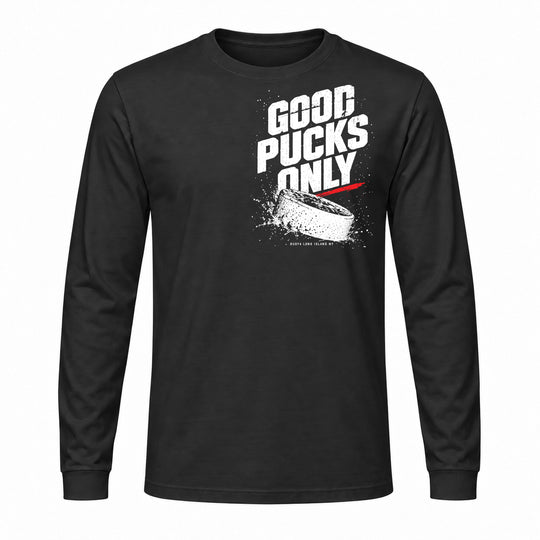 GOOD PUCK ONLY HOCKEY LONG SLEEVE GRAPHIC TEE