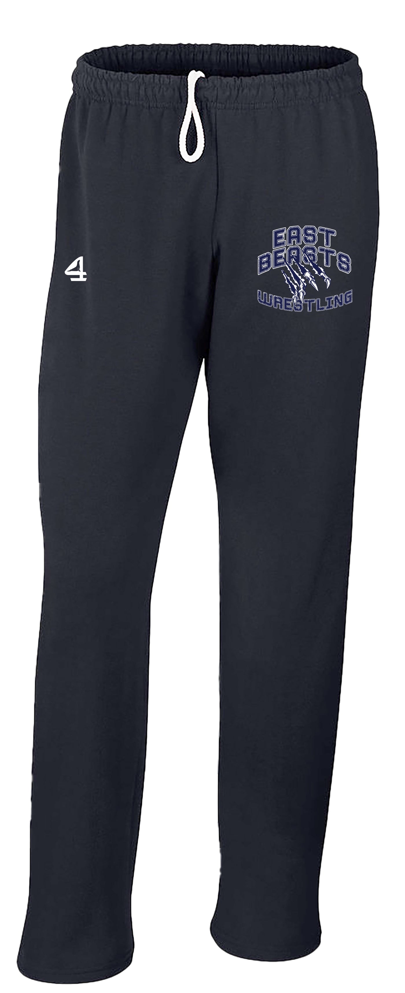 East Beasts Wrestling Open-Bottom Sweatpants