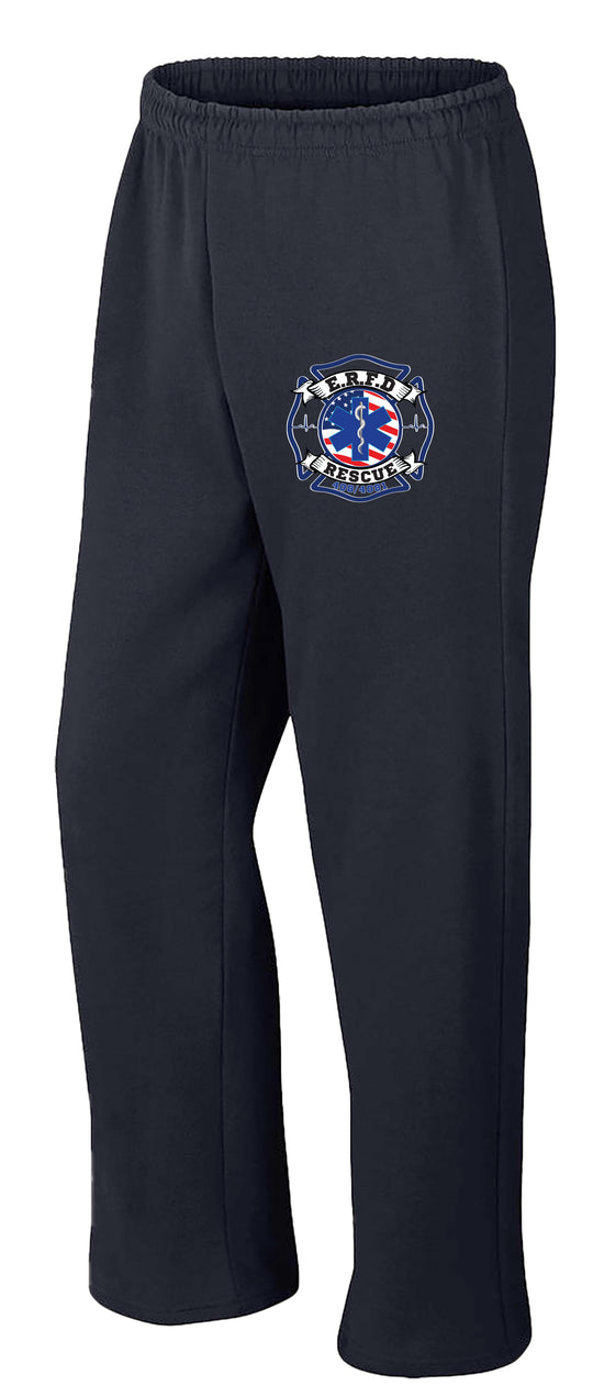 E.R.F.D. RESCUE OPEN BOTTOM SWEATPANTS