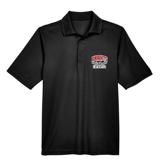 FLORAL PARK WOMENS LACROSSE Embroidered Mens Performance Piqué Polo