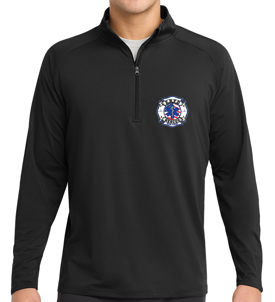 E.R.F.D. RESCUE Embroidered 1/4 Zip