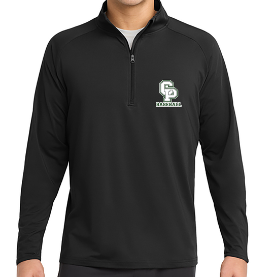 CARLE PLACE BASEBALL Embroidered 1/4 zip