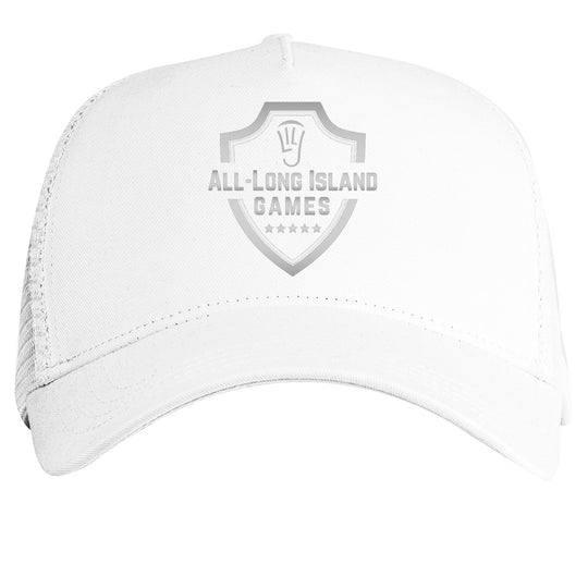 All Long Island Games Embroidered Trucker Hat with Rope