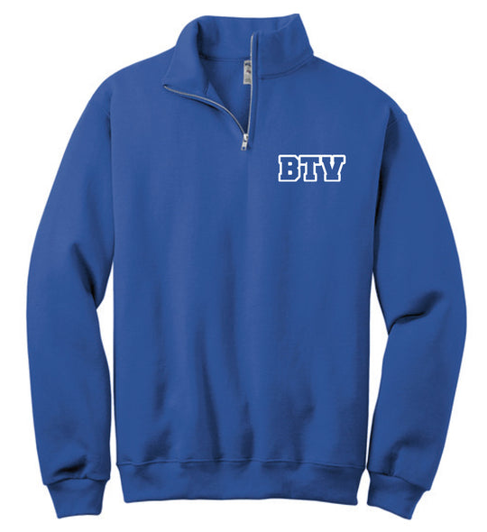 SSHS Red and Blue Block Lettering 1/4 zip