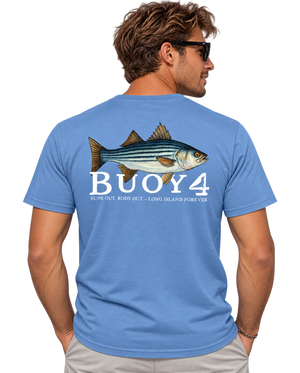 Buoy4 Striped Bass Short Sleeve Graphic Tee